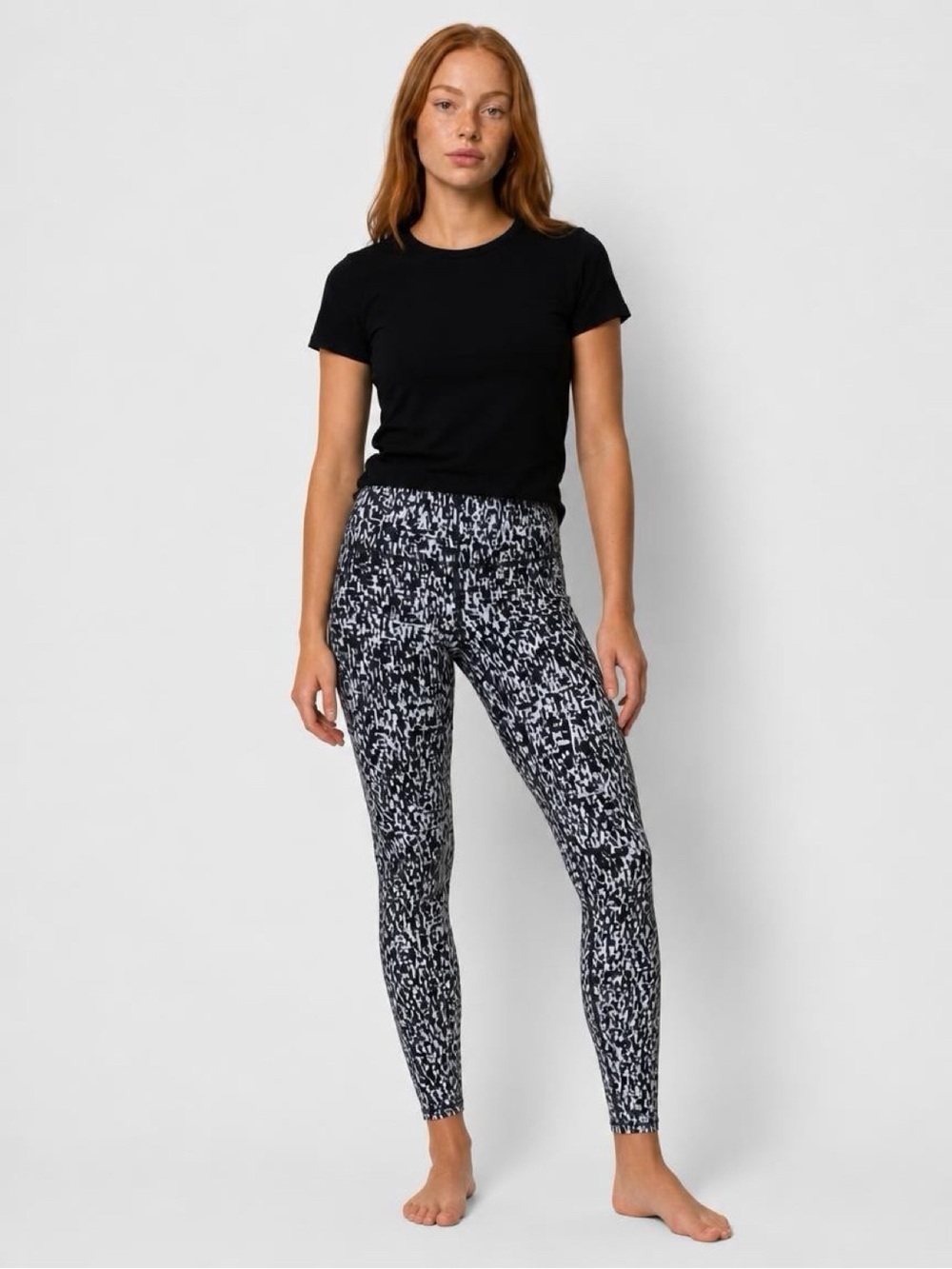 lululemon athletica Black & White Printed Leggings